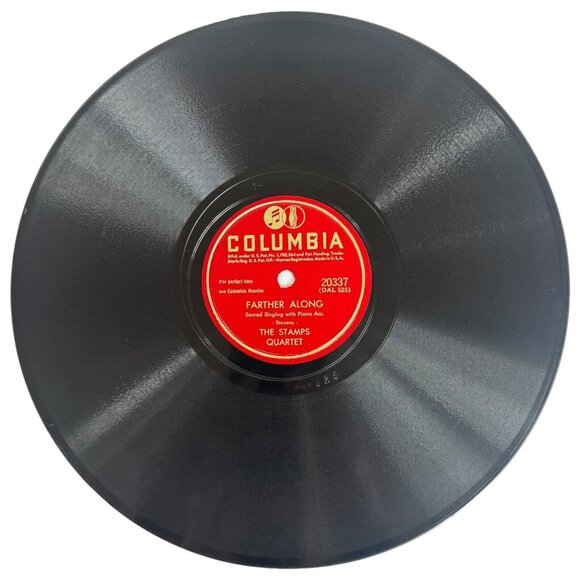 The Stamps Quartet A Beautiful Prayer 10in Shellac 78 RPM Columbia 20337 Vintage - Picture 3 of 4